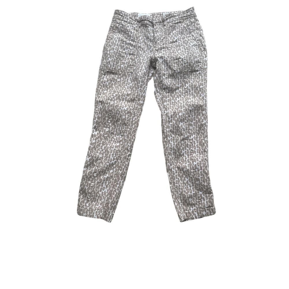 ANTHROPOLOGIE Women's The Wanderer Animal Print Jeans/Pants Brown Size 28